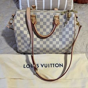 SPEEDY 30 BANDOULIERE DAMIER AZUR